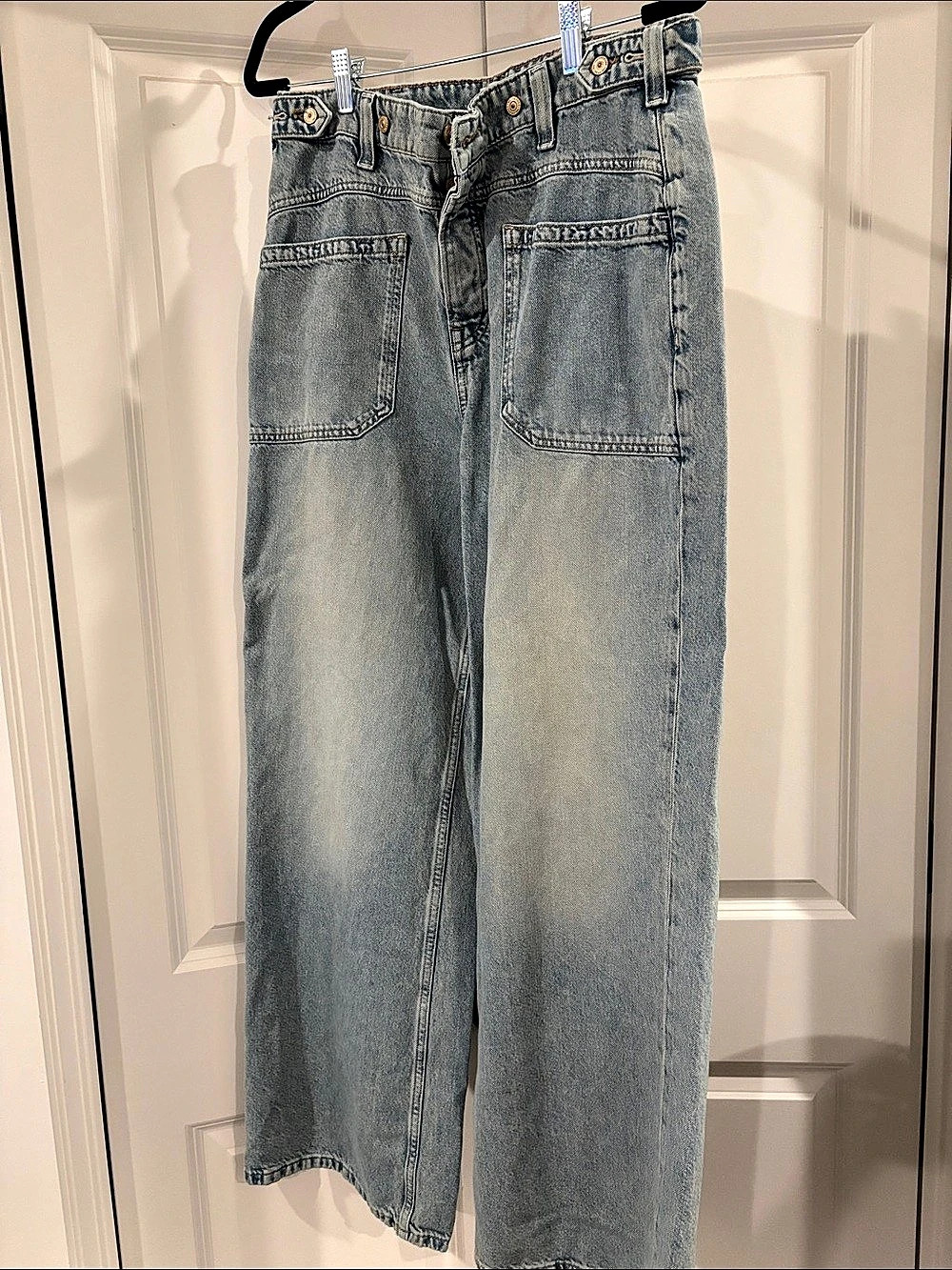 Free people Jeans Straight Leg Blue Waist 29